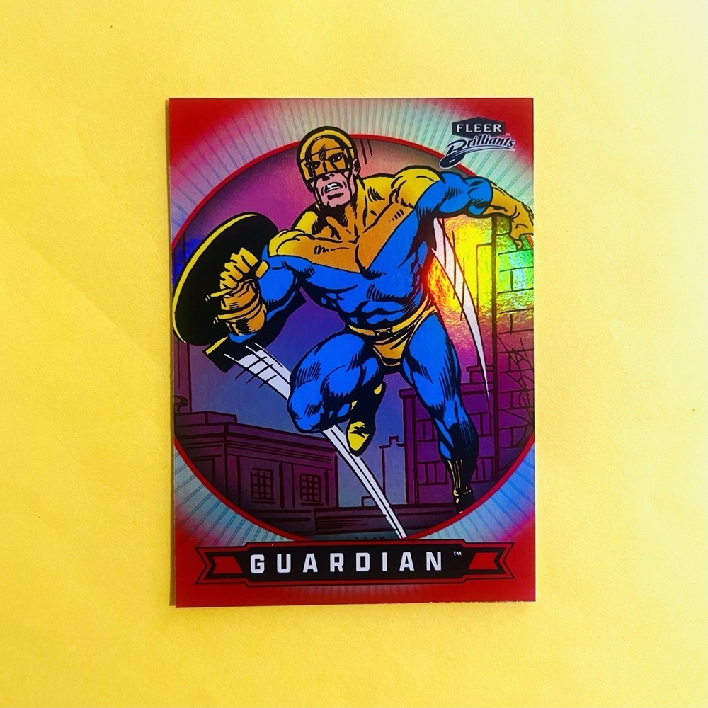2025 Fleer Brilliants UD Superman Guardian #47 Red Parallel DC